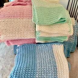 Lot Of 15 Handmade Crochet Blankets