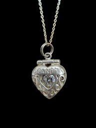 Vintage Italian Sterling Silver Grandma Necklace
