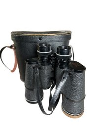 Made In Japan Selsi Lightweight Amber Coated Binoculars With Case 372ft. At 1,000 Yds. 7x50 Field 7.1