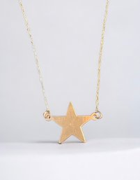 14 K Star Necklace