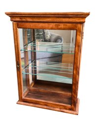 ETHAN ALLEN Petite Wall Hanging Curio Cabinet