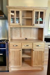 Two Piece Hutch Cabinet