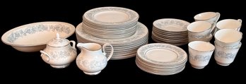 46 Piece Royal Doulton English Fine Bone China Set - Meadow Mist