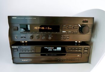 Yamaha Receiver RX-496 & Sony CD Player