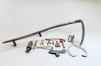 Vintage Tools Group!  Antique Hay Scythe & More