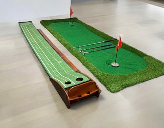 Two Practice Putting Greens