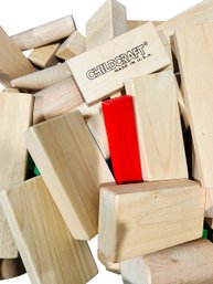 Bin Of Childcraft  Wood Blocks