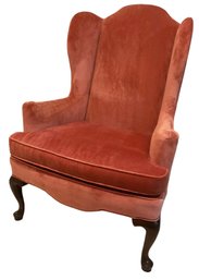 ETHAN ALLEN Queen Anne Style Wingback Chair #1