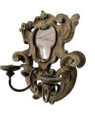 Bartolozzi & Maioli Carved Wood Mirror Candelabra
