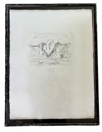 Signed Drawing - Weathered Frame