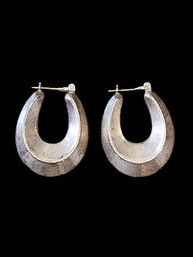 Vintage Sterling Silver Hoop Earrings