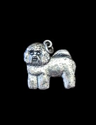 Vintage Sterling Silver H&H Designer Dog Pendant