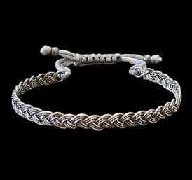 Vintage Sterling Silver Braided Bracelet