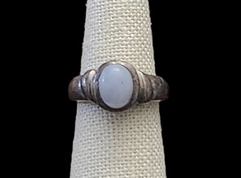 Vintage Sterling Silver Moonstone Ring, Size 6.25