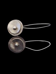 Vintage Sterling Silver Artisan Earrings