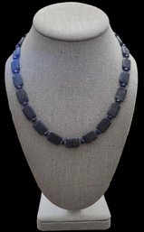 Vintage Sterling Silver Lapis Necklace