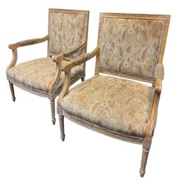 A Pair Of Vintage Upholstered Chairs