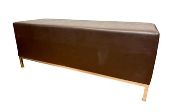 Modern Look Leather Espresso Color Ottoman / Bench By Belvedere Furniture