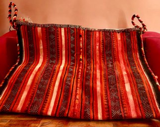 Vintage Very Large Authentic Heavy Wool Camel Saddle Bag