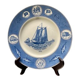 Vintage WEDGWOOD Marblehead Massachusetts Hero Fishing Schooner Plate