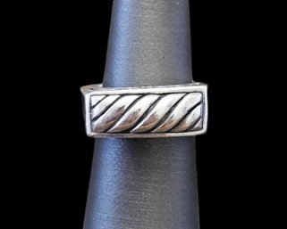 Vintage Sterling Silver Ornate Ring, Size 5.5