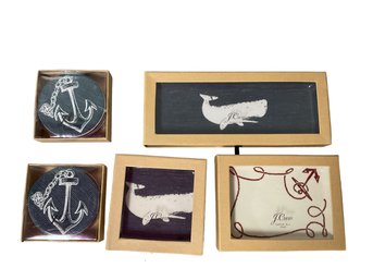 J Crew Trinket Tray/coaster Set