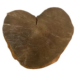 Lovely Heart Shaped Natural Wood Slab