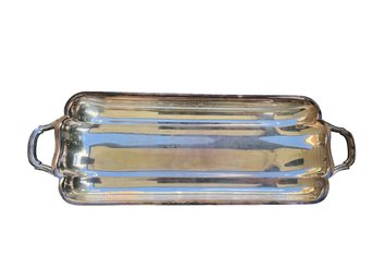 Bristol Silver Co Rectangle Tray W/tongs