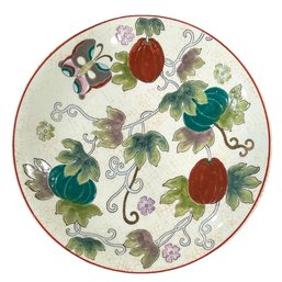 Vintage Nora Fenton Design Hand Painted Chinese Porcelain Wall Plate (U.S. Shipping Available)