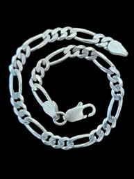 Vintage Sterling Silver Designer BG Link Bracelet