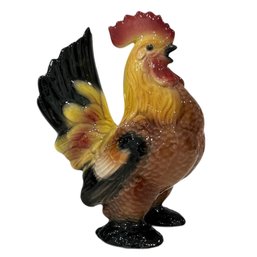 Vintage Hand Painted Royal Copley Ceramic Multicolor Rooster Figurine (U.S. Shipping Available)