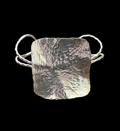 Beautiful Vintage Sterling Silver Hammered Bracelet