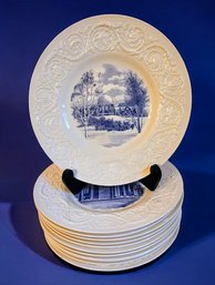 1932 Smith College Memorial Plates Of The Historical Campus Buildings