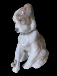 Lladro #6211 'NEW FRIEND' Dog Figurine 1995 Designer Juan Huerta 5' Tall