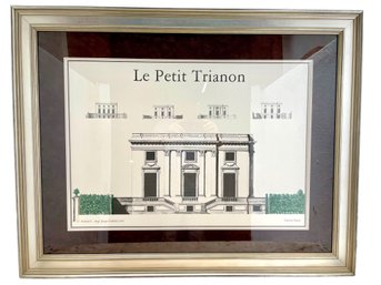 Le Petit Trianon- Parisian Framed Architectural Print .