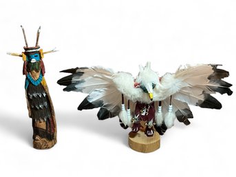 Navajo Indian Kachina Doll - Eagle & Hopi Antelope Doll