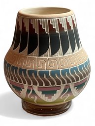 E Whitegoat Navajo Pottery Small Vase