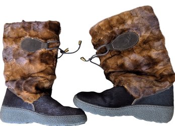 PAJAR Mid-calf Genuine Fur Winter Boots - Size 8M