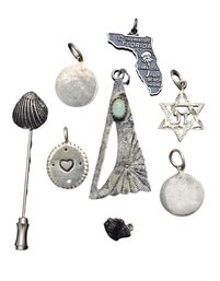 Vintage Sterling Silver Charm/Pendant Lot