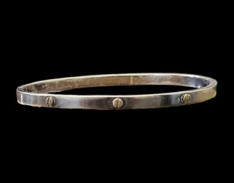 Vintage Taxco Mexican Sterling Silver Bangle Bracelet