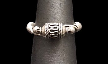 Vintage Sterling Silver Artisan Ring, Size 5