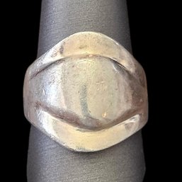 Vintage Taxco Mexican Solid Sterling Silver Ring, Size 10.5