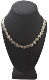 Beautiful Vintage Sterling Silver Link Necklace