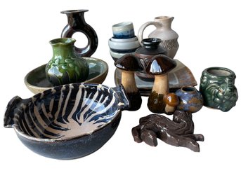 Collection Of Studio Art Pottery, Mostly Signed.   ( #3)