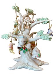 Lenox Disney  Winnie The Pooh Porcelain  Ornaments Tree. 8.5' Tall
