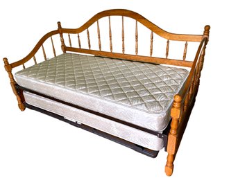 Wooden Frame Trundle Bed/ Day Bed.