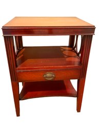 Vintage Mahogany Side / End Table With Single Drawer.