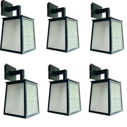 A Collection Of 6 Exterior Metal Sconces