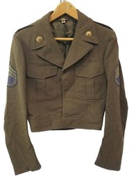 WWII U.S. Army Ike Wool Field Jacket - Size 42L