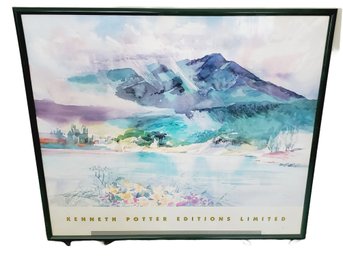 Framed Kenneth Potter Editions Limited Watercolor Poster